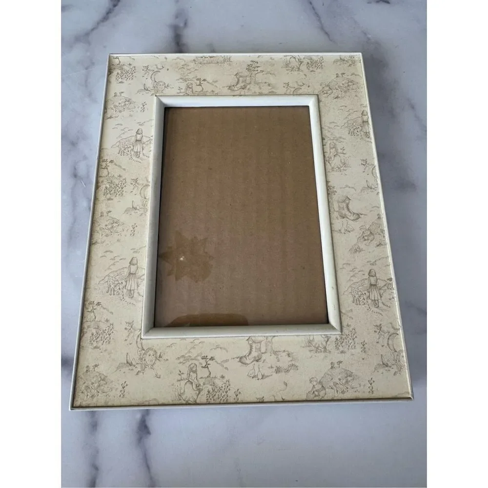 Nursery rhyme nursery photo picture stand alone cream frame 5x7 Humpty Dumpty ba